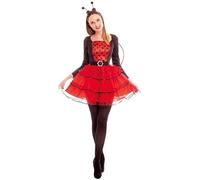 Partilandia Disfraz de Mariquita para mujer Talla M
