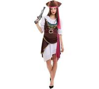 Partilandia | Disfraz de Pirata Fantástica para mujer (Talla M)