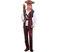 Partilandia | Disfraz de Pirata Fantástico para hombre (Talla L)