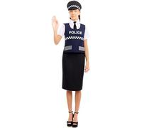 Partilandia | Disfraz de Policía Chaleco para mujer (Talla S)