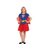 Partilandia Disfraz de Super Heroína Kriptoniana para niña 7 a 9 años