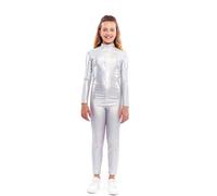 Partilandia Disfraz o Mono Metálico holográfico para niña 3 a 4 años