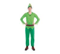 Partilandia Disfraz Peter Pan Adulto【Tallas Hombre S a L】(Talla L) | Disfraces Carnaval Adulto Cuentos Personajes Fantasía