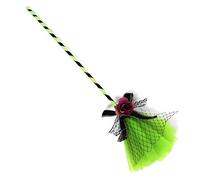 Partilandia Escoba de Bruja verde con tul de 40 cm