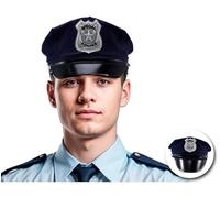 Partilandia | Gorra de Policía azul adulto (Talla Única)