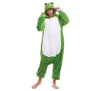 Partilandia Pijamas Enteros de Animales Adultos Unisex (Tallas de Adultos S a L) Disfraz Rana Mono Enterizo Adulto Carnaval Fiestas【Talla M】