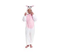 Partilandia Pijamas Enteros de Animales Niñas y Niños Unisex【Tallas Infantiles 3 a 12 años】 Disfraz Conejo Bunny Mono Enterizo Carnaval Fiestas【Talla 5-6 años】
