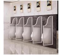 Partit de pared para orinales, divisor templado para baños públicos en hoteles, escuelas y centros comerciales. Slish fácil de instalar