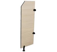 Partit de privacidad para orinario gris para inodoros de hombres, ideal para baños públicos y hoteles, 1 pieza (5 piezas de color de madera)