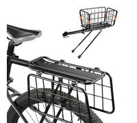 Partita de carga de equipaje para bicicletas - Capacidad de 120 libras Rodamientos sólidos | Rack trasero de bicicleta desmontable ajustable