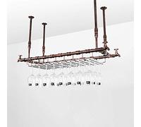 Partita de vino Casa Red Red Repk Casa de vínculo Restaurante, Soporte de copa de vino tinto de hierro forjado/Bar creativo para el hogar/sala de estar de cocina colgante de almacenamiento, 130 * 31