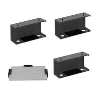 Partita para computadora portátil debajo del escritorio: debajo del soporte de almacenamiento de estantes del soporte del escritorio, organizador de la bandeja de protección multifuncional con tornill