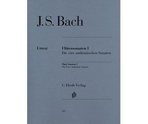Partitions clásica Henle Verlag Bach J.S. - Flauta Sonatas, Volume I (The Four Authentic Sonatas - With Violoncello Part) flauta travesera