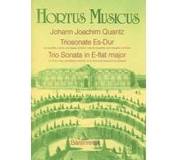 Partitions classique BARENREITER QUANTZ J.J. - TRIOSONATE ES-DUR - FLUTE, VIOLON, BASSE CONTINUE Musique de chambre