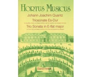 Partitions classique BARENREITER QUANTZ J.J. - TRIOSONATE ES-DUR - FLUTE, VIOLON, BASSE CONTINUE Musique de chambre
