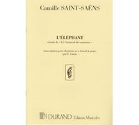 Partitions classique DURAND SAINT SAENS C. - L'ELEPHANT - CLARINETTE ET PIANO Clarinette