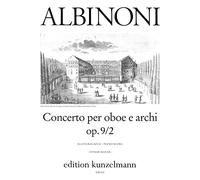 Partitions classique EDITION PETERS ALBINONI TOMASO - CONCERTO IN D MINOR OP.9 NO.2 - OBOE AND PIANO Hautbois