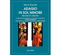 Partitions classique RICORDI GIAZOTTO R. - ADAGIO IN SOL MIN. - HAUTBOIS ET PIANO Hautbois