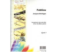 Partitions classique ROBERT MARTIN DESLOGES - FABLIAU, ALTO OU TENOR Saxophone