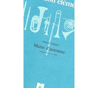 Partitions classique ROBERT MARTIN FAILLENOT M. - MATIN D'AUTOMNE, ALTO Saxophone