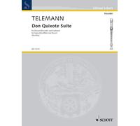 Partitions classique SCHOTT TELEMANN GEORG PHILIPP - DON QUIXOTE SUITE - SOPRANO RECORDER AND PIANO Flûte à bec
