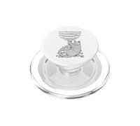 Partitura Amante de los Gatos Doodle Notas Músico Swing PopSockets PopGrip para MagSafe