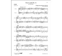 PARTITURA CLASICA - Duet K. 487 No. 11 - W. A. MOZART - Violin Duet