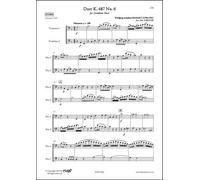 PARTITURA CLASICA - Duet K. 487 No. 6 - W. A. MOZART - Trombone Duet