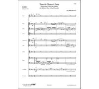 PARTITURA CLASICA - Tant de Choses à Faire - J.-M. MAURY - Children's Choir and Small Ensemble