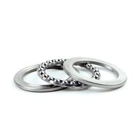 Parts and Parts Rodamientos axiales de bolas 51111 55 x 78 x 16 mm, DIN 711, alta capacidad de carga axial, fácil montaje, rodamientos axiales ranurados, construcción de acero duradera, uso en ejes y