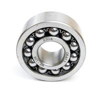 Parts and Parts Rodamientos de bolas de alineación 2304 c3 20 x 52 x 21 mm, DIN 630, alta capacidad de carga, rodamientos de bolas esféricas autoretenidos duraderos, baja fricción, ideal para sistemas