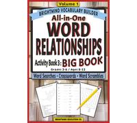 Parts of Speech Vocabulary Builder: BIG BOOK - Mixed Word Relationships: Volume 1: Ultimate Puzzle Collection for Grades 3-6 (Ages 8-12) with Word ... Word Relationships Vocabulary Builder)