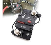 parts PTT Accesorio: Disyuntor Hi-Amp T3+ Reseteable Impermeable 250A con Botón Manual - Interruptor de Circuito 12-48V DC para Coche, Camión y Barco