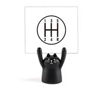 Parts - Soporte para notas de tráfico de coche, diseño de gato negro