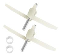 PARTSEE 2 x Impulsores de 160 mm 630760 621923 para robot de cocina Bosch MUM5 MUMS MUMV MUZ5, aspas para tallar con manguito de plástico para robot de cocina