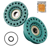 PARTSEE Rodamiento para AEG para Electrolux para Zanker para Zanussi 407143096/3 4071430963 Kit de rodamientos para lavadora de carga superior (izquierda + derecha)