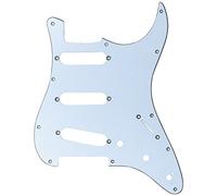 Partsland golpeador Stratocaster modelo blanco, 3 capas