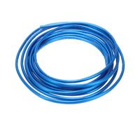 Partuto 1 Pc 16.40 pies 5m Tira Protectora de Borde de Puerta de Coche Universal Tira Protectora de Borde de Puerta de Coche Cromada Antiarañazos PVC Cromado Azul