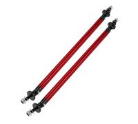 Partuto 2pcs 200mm/7.87in Barras de Soporte Ajustables para Divisor de Parachoques Delantero Trasero de Coche Varillas de Refuerzo de Labio Divisor de Parachoques Rojo