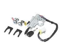 Partuto Cilindro De Encendido Con Llaves Para Nissan D21 M.T 90-94 1Pc | Plateado, Metal, 1 Juego Con 2 Llaves, Para Nissan Pickup M.T 95-96, Pathfinder A.T/M.T 87-95, Funcion Antirrobo, Arranque