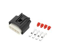 Partuto Conector de Bobina de Encendido de 4 Pines Enchufe No.9091902244/9008019015 Conector de Terminal de Cable Hembra para Automóvil para Toyota Plástico Negro 1 Set
