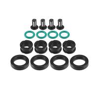 Partuto Junta Tórica De Sellado Del Inyector De Combustible Kit De Reconstrucción Y Reparación De Juntas Tóricas Para Automóviles Para Honda 1992-1995 Goma Nbr Negra 4 Juegos