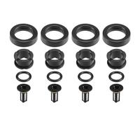 Partuto Junta Tórica De Sellado Del Inyector De Combustible Kit De Reconstrucción Y Reparación De Juntas Tóricas Para Automóviles Para Honda Crv 1999-2001 Goma Nbr Negra 4 Juegos