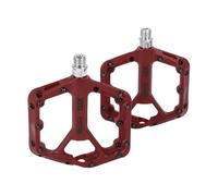 Partuto Pedal De Bicicleta Nylon Universal Pedal Plano Sin Tiras Reflectantes Rojo Ejes De 14mm Pedal Antideslizante para BMX MTB 1 Par