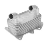 Partuto Refrigerador De Aceite de Motor No. 264102F020 - Refrigerador De Aceite De Transmisión - Para Hyundai Santa Fe 2009-2022 Aleación De Aluminio Tono Plateado - 1 Pc
