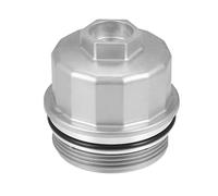 Partuto Tapa De Carcasa Del Filtro De Aceite No.11427563763 - Tapa De Carcasa Del Filtro De Aceite Para Mini Convertible Base 2005-2008 - Tono Plateado Metálico - 1 Unidad