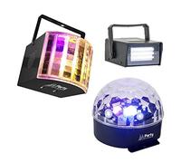 Party 3PACK - Pack de 3 efectos de iluminación LED