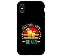 Party Alcohol Let The Fun Be Gin Tonic Cocktail Love Carcasa para iPhone X/XS
