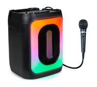 PARTY, Altavoz Karaoke Bluetooth 30W con Efectos de Luz y Micrófono con Cable 4M