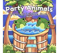 Party Animals: Cute Coloring Book for Adults & Teens Featuring 5 Adorable Characters for Stress Relief